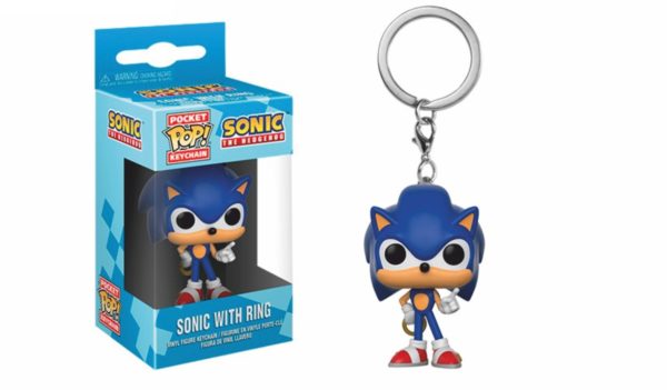 Sonic With Ring Keychain
