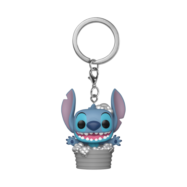 Stitch in Bathtub Keychain