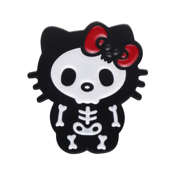 Hello Kitty Skeleton Pin