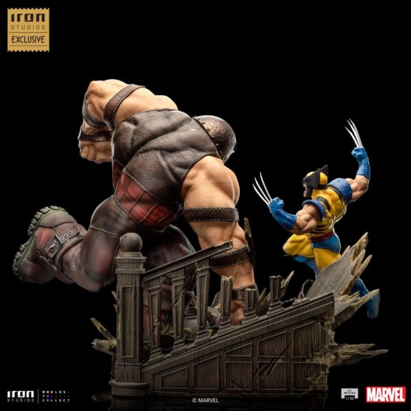 Marvel BDS Art Scale Statue 1/10 Wolverine vs Juggernaut Exclusive - Afbeelding 7