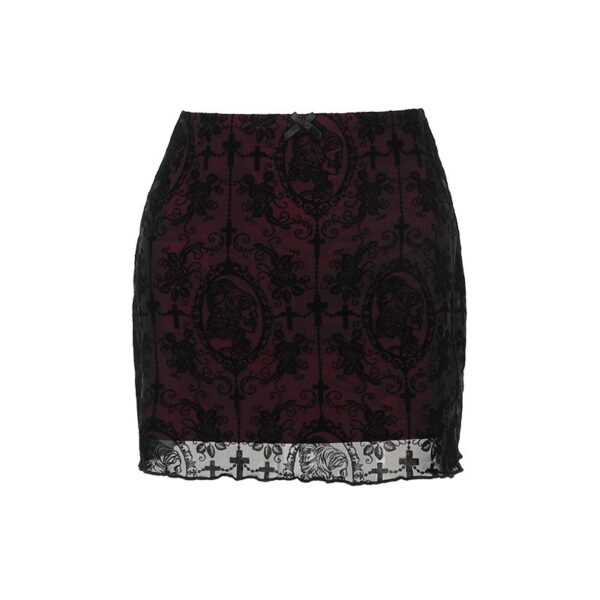 Dark Voltage Skirt Red - Afbeelding 4