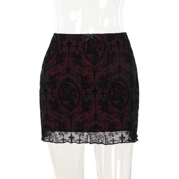 Dark Voltage Skirt Red - Afbeelding 3