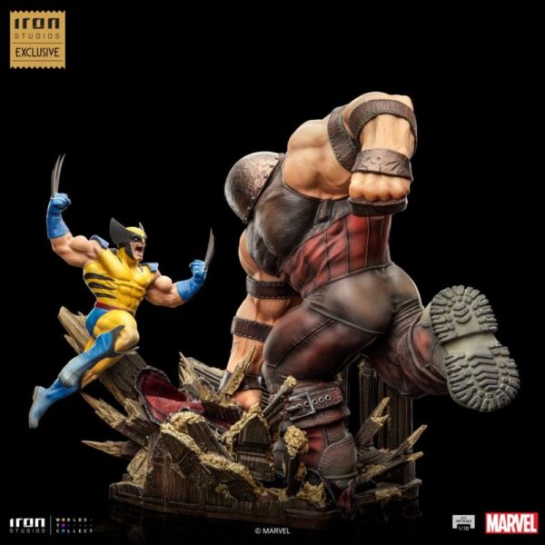 Marvel BDS Art Scale Statue 1/10 Wolverine vs Juggernaut Exclusive - Afbeelding 3