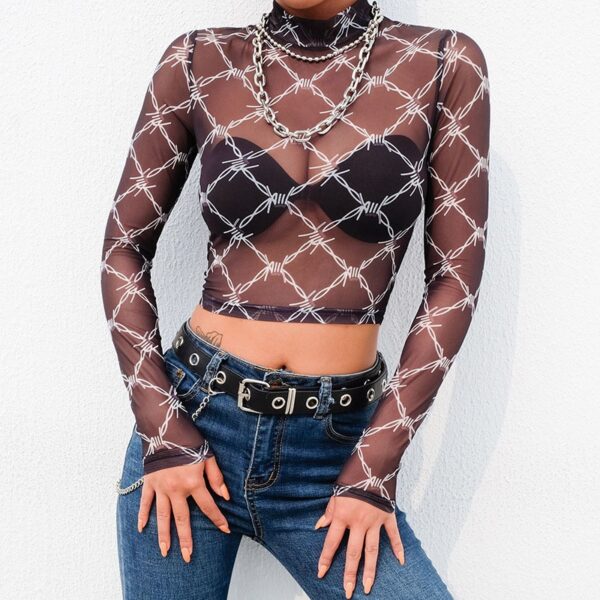 Spikes Mesh Top