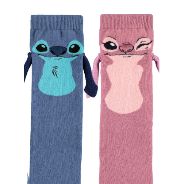 Stitch And Angel Let's Hold Hands Socks - Afbeelding 2