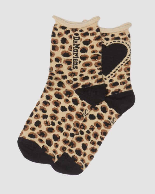 Dr Martens Socks Leopard Heart