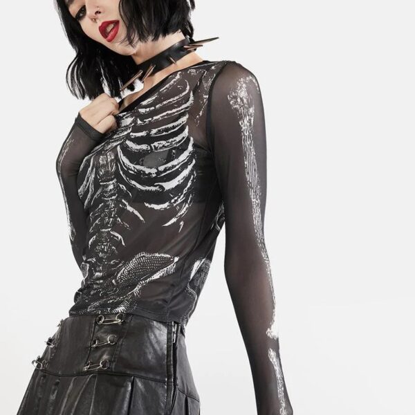 Skeleton Mesh Top - Afbeelding 2