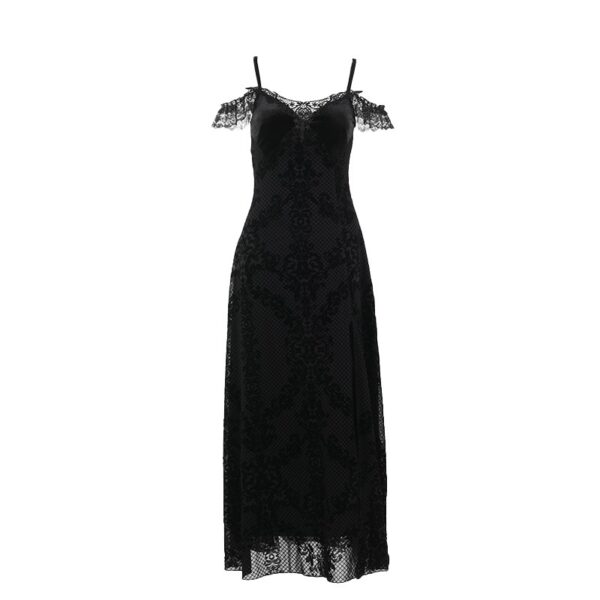 Lace Velvet Dress - Afbeelding 2