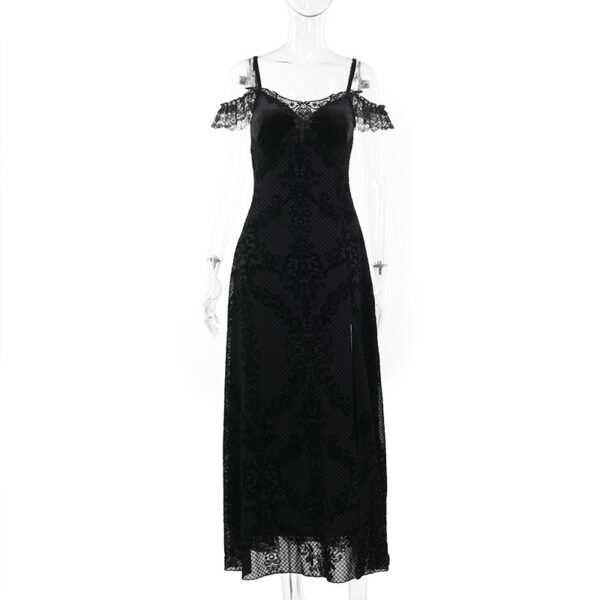 Lace Velvet Dress