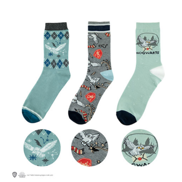 Socks Set of 3 Hedwig