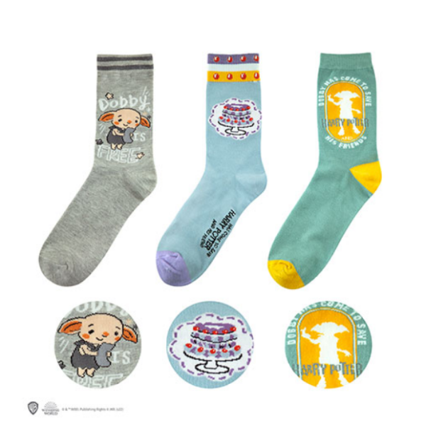 Socks Set of 3 Dobby