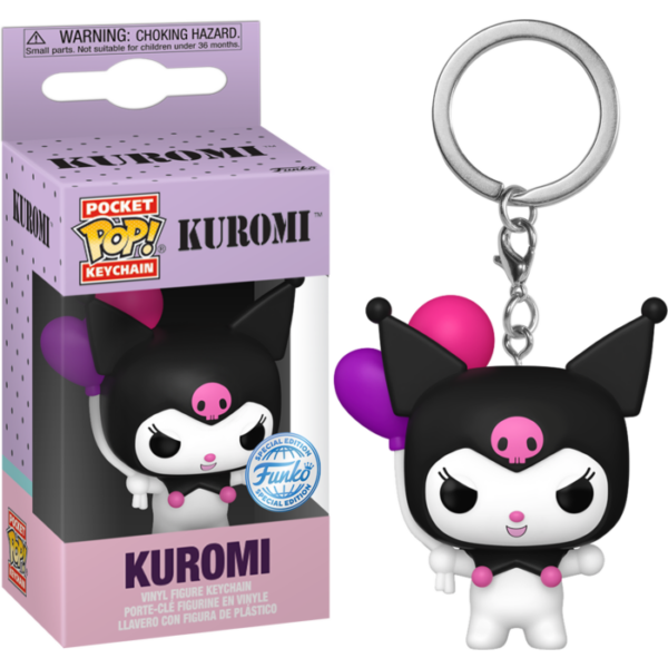 Kuromi with Balloons Keychain