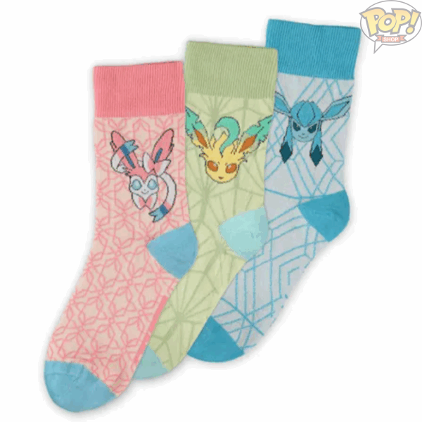 Pokémon - Eevee Evolution (LGS) Socks (3 Pack)