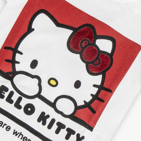 Hello Kitty Kids Shirt White - Afbeelding 2