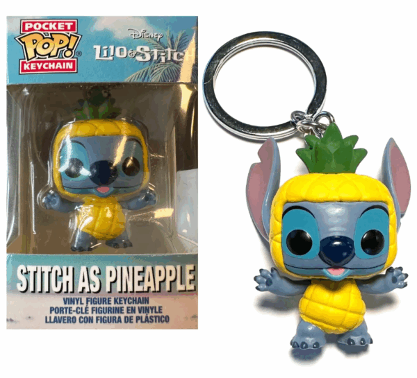 Stitch Pineapple Keychain