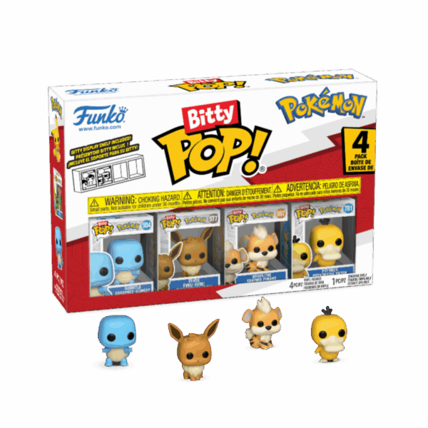 Bitty POP: Pokemon- Squirtle 4PK
