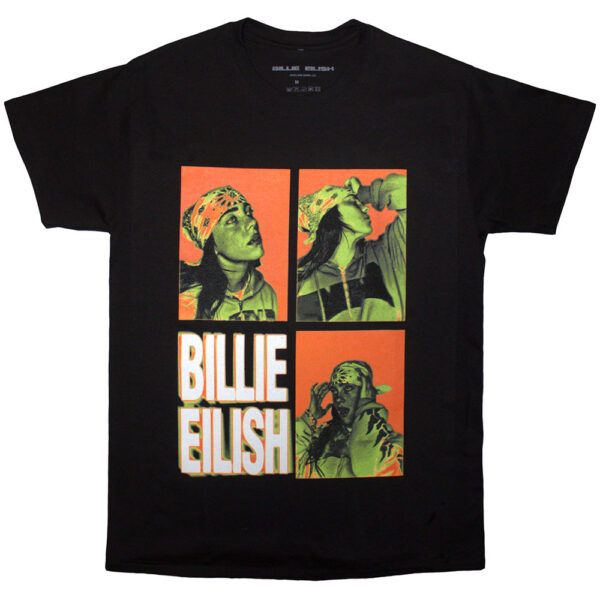 Billie Eilish - 3 Photo Logo Shirt