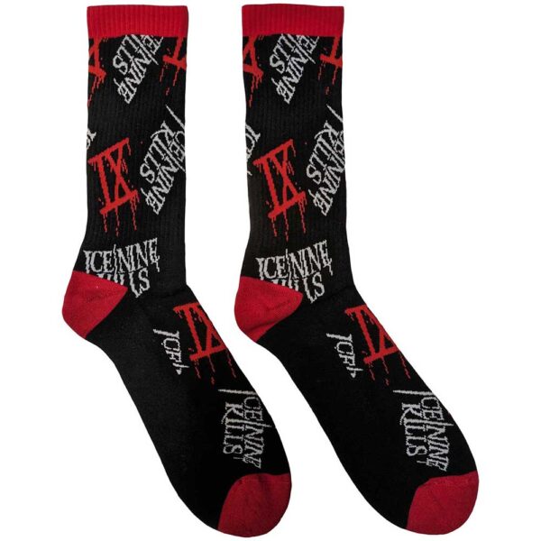 Ice Nine Kills  Socks Logos design motif.