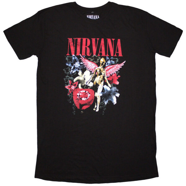 Nirvana Ladies Long T-Shirt Dress: In Utero Vintage Collage