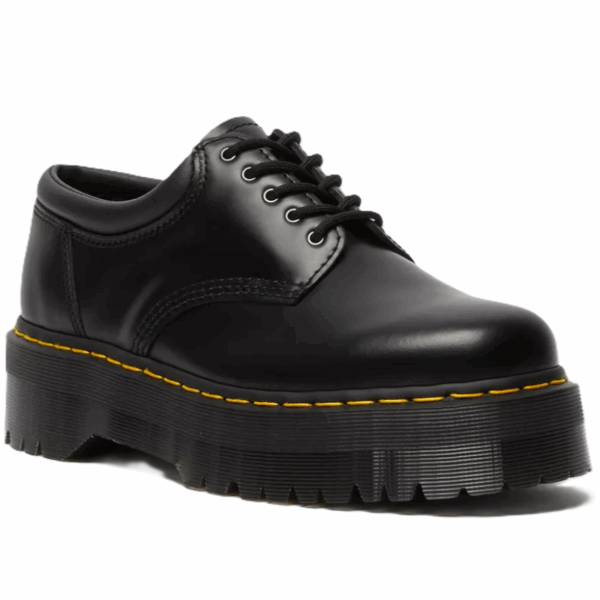 8053 Quad Smooth Leren Platform Schoenen