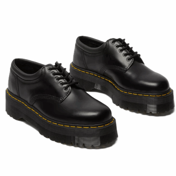 8053 Quad Smooth Leren Platform Schoenen - Afbeelding 2