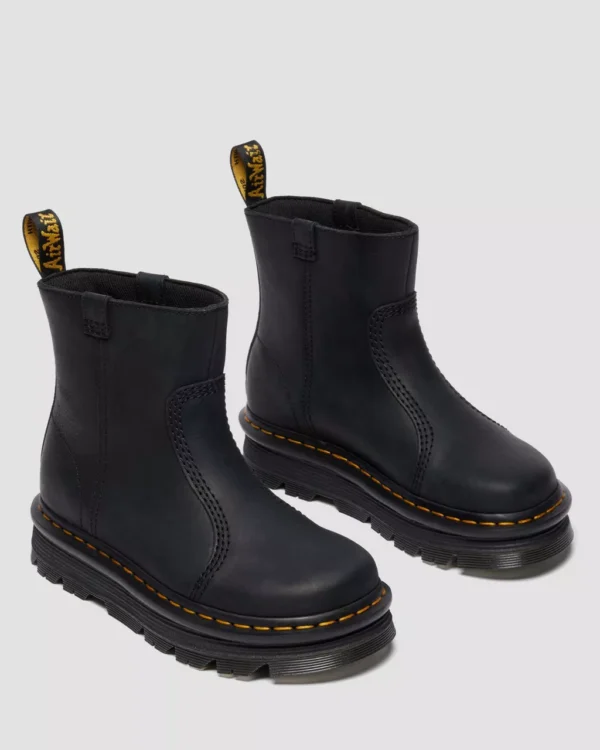Zebzag Rigger slip on leather boots - Afbeelding 3