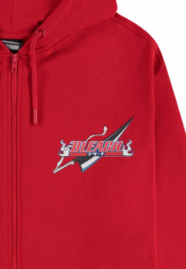 Bleach - Unisex Zipper Hoodie Red - Afbeelding 3