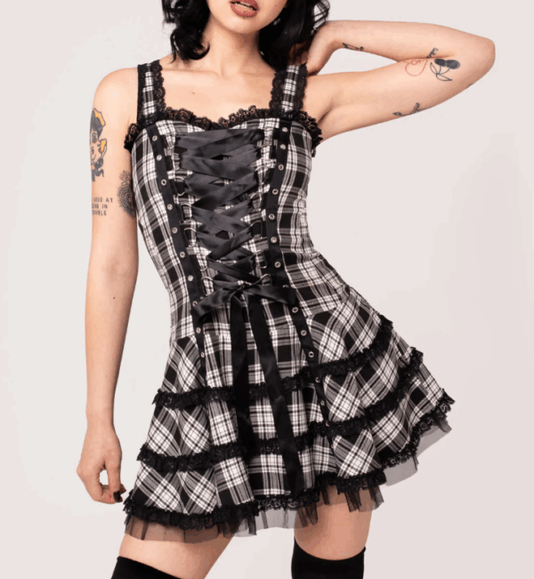 Harley Tartan Dress - Afbeelding 3