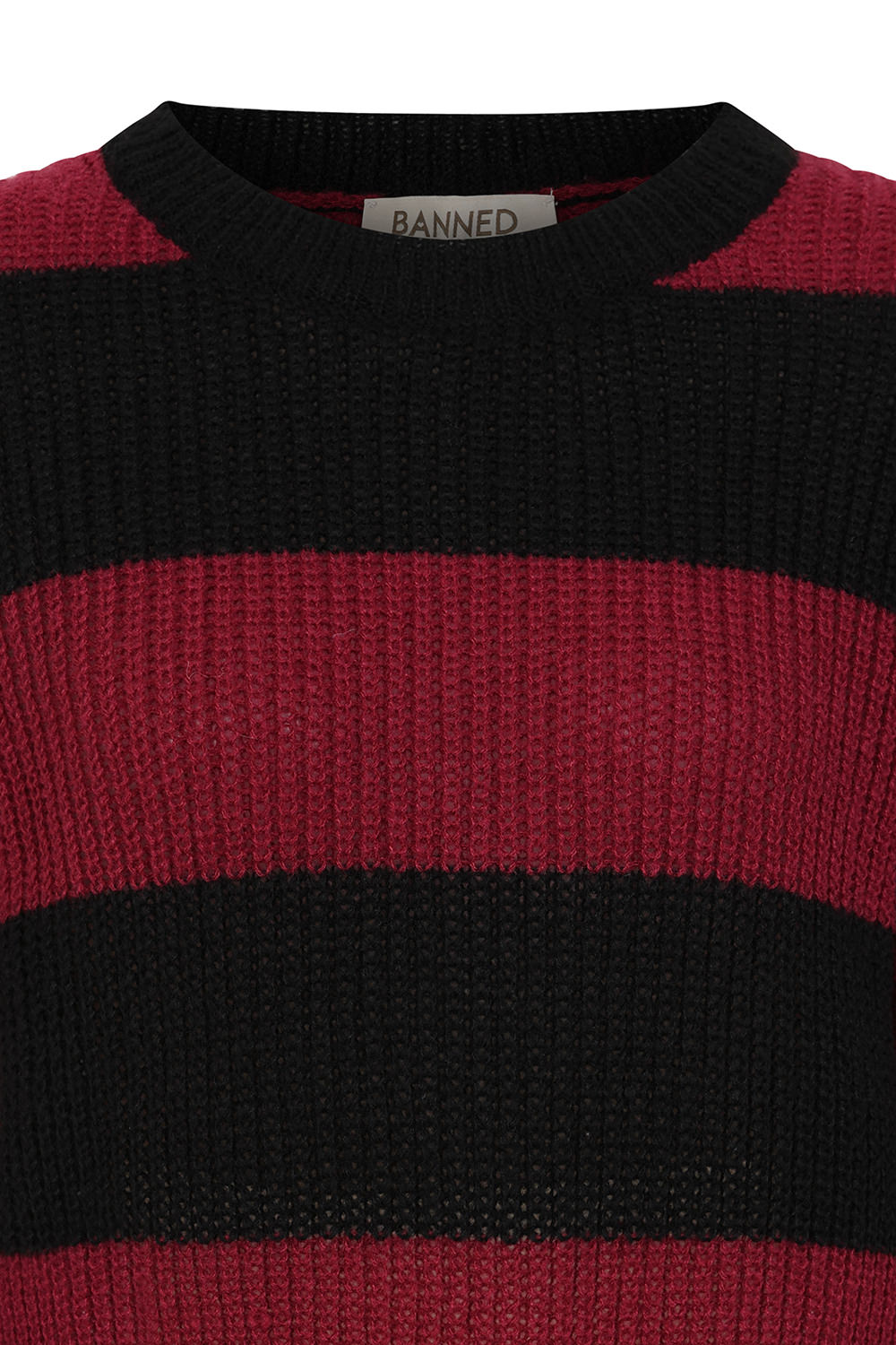 Black/Burgundy MARA JUMPER - Afbeelding 4