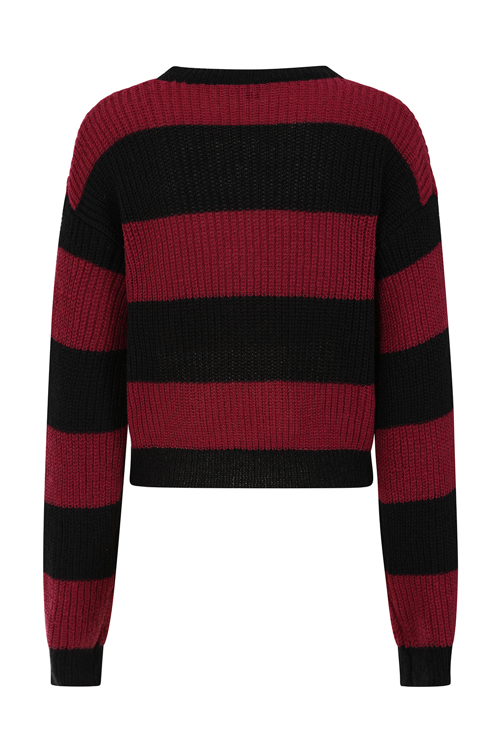 Black/Burgundy MARA JUMPER - Afbeelding 3