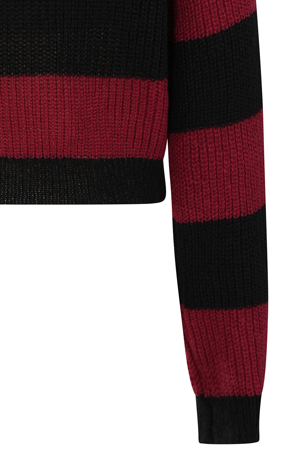 Black/Burgundy MARA JUMPER - Afbeelding 2