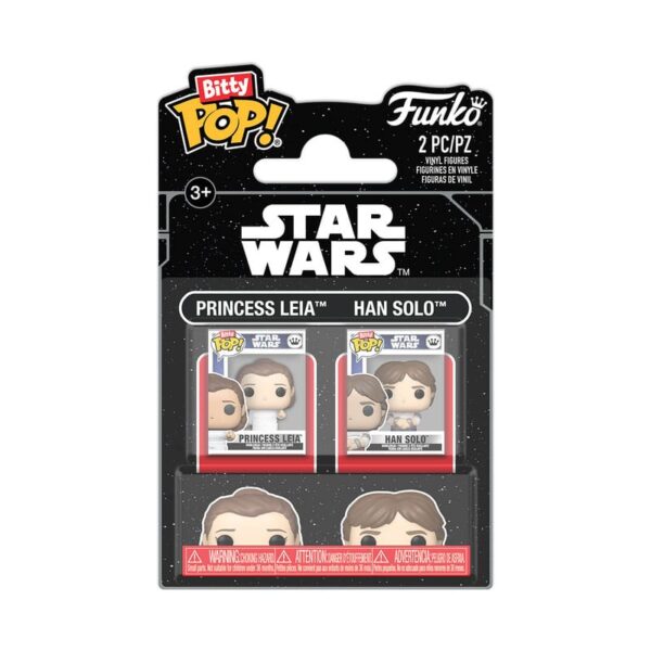 Bitty POP! 2-Pack Han Solo & Princess Leia