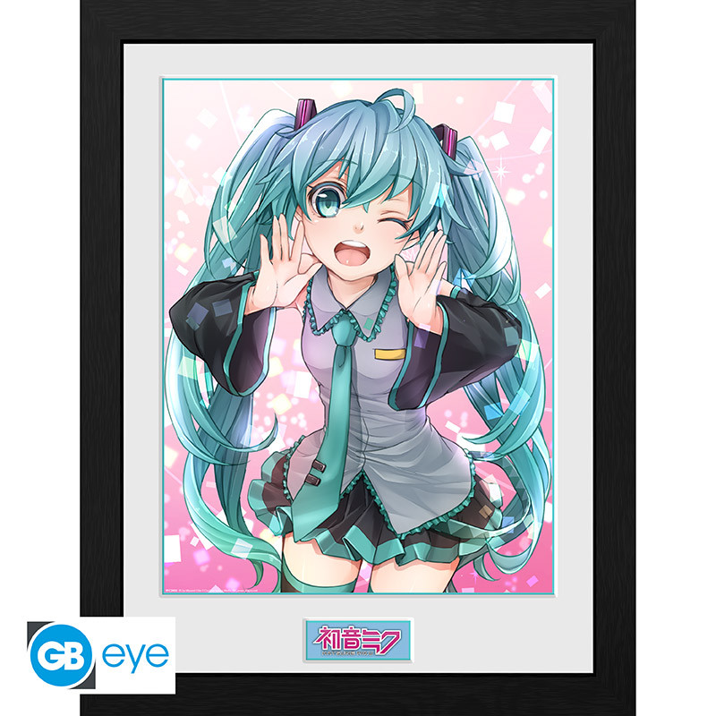 Hatsune Miku - Framed Print "wink"