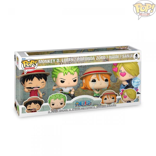 One Piece POP! Animation Vinyl Figure 4-Pack