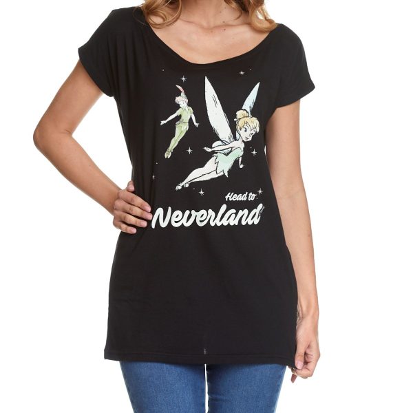 Tinkerbell-Head-To-Neverland-Girl-Loose-Shirt-black-37593_4