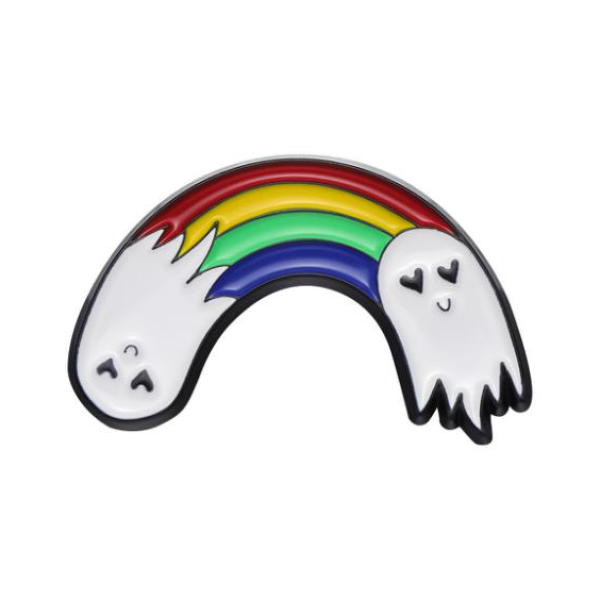 Ghost Rainbow Pin