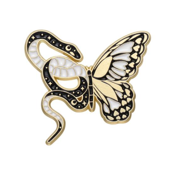 Butterfly Snake Pin