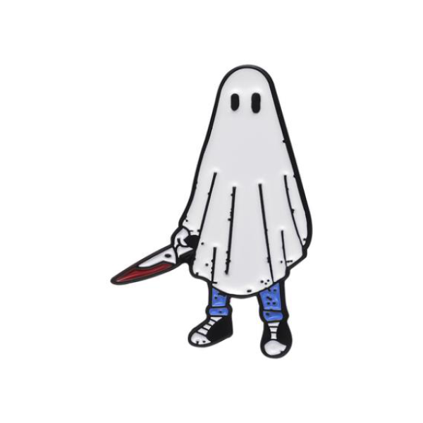 Ghost with Knife Pin