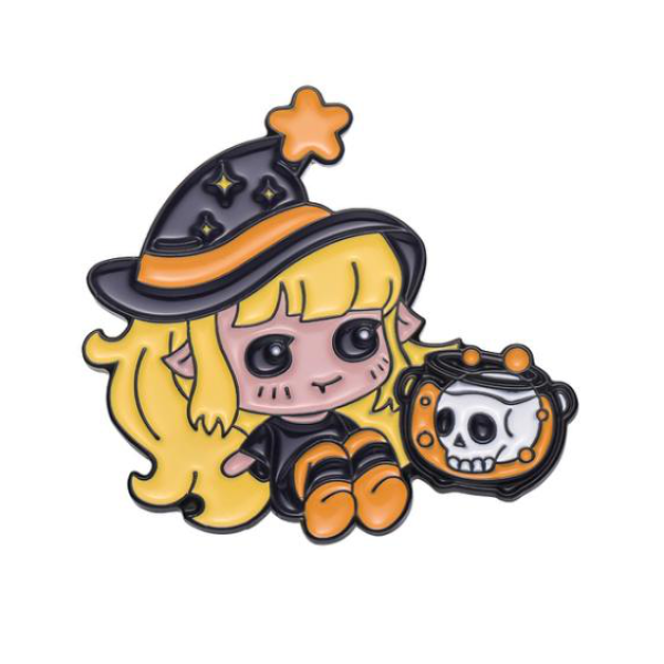 Witch Girl Pin