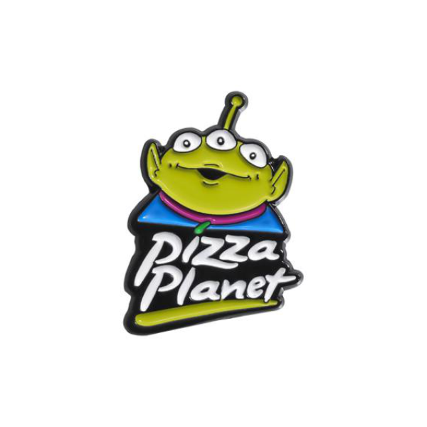Alien Pizza Planet pin