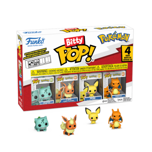 Bitty POP: Pokemon- Bulbasaur 4PK