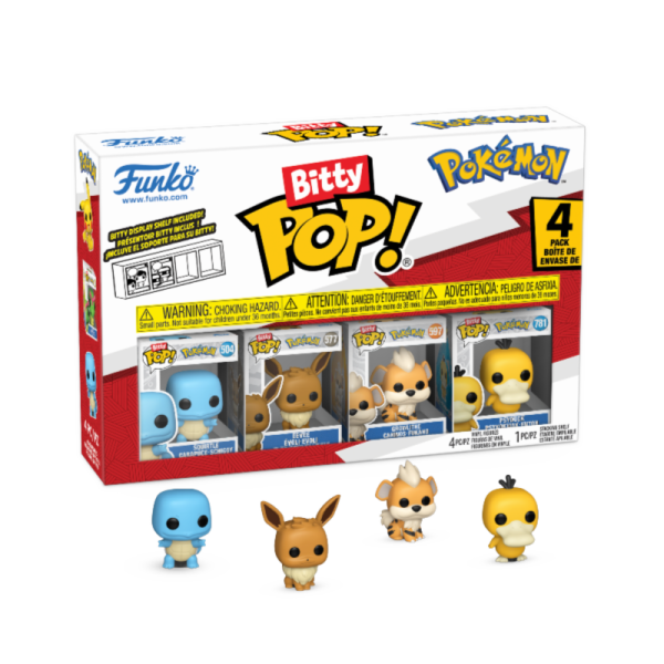 Bitty POP: Pokemon- Squirtle 4PK